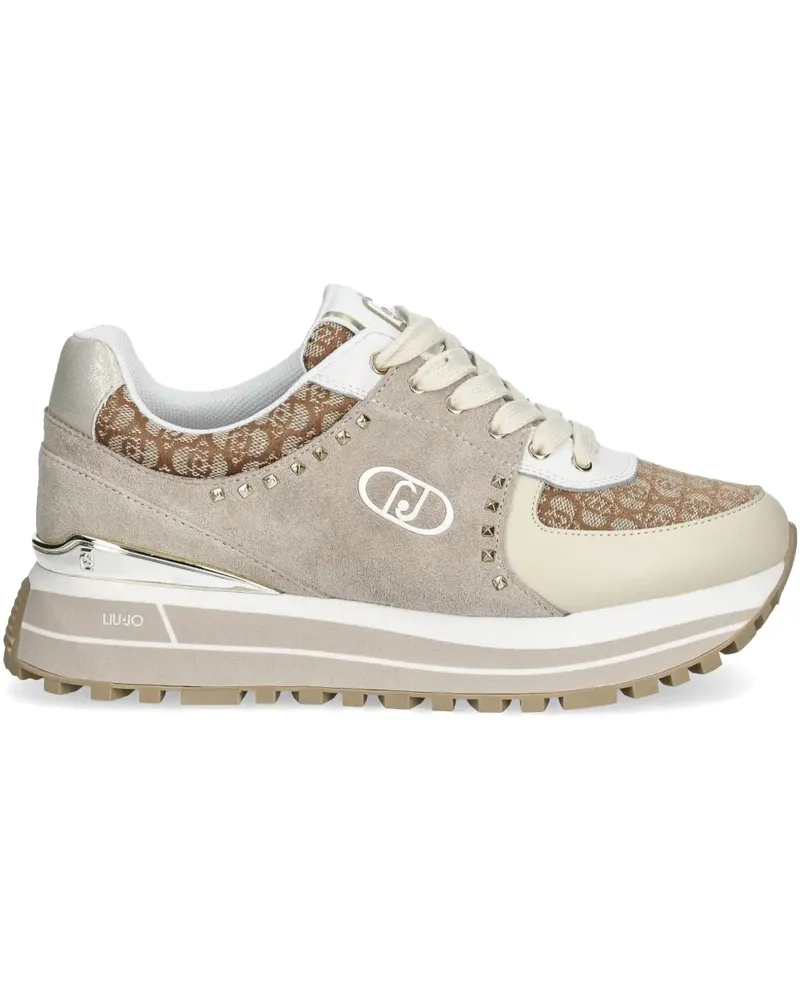 Liu Jo Plateau-Sneakers aus Jacquard - Nude Nude