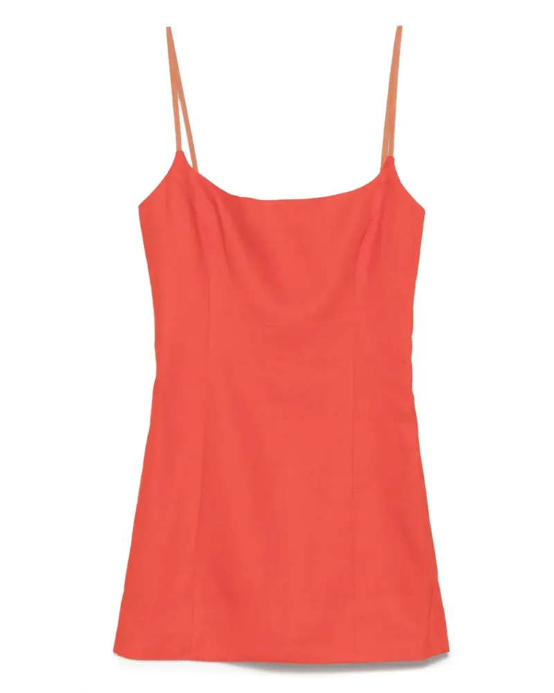 SIR Minikleid mit eckigem Ausschnitt - Orange Orange