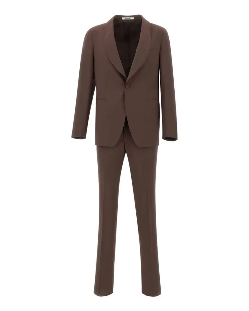 Tagliatore shawl-lapel virgin-wool suit - Braun Braun