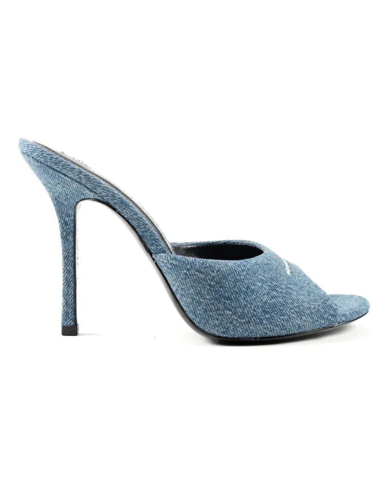 Alexander Wang Cher Mules aus Denim - Blau Blau