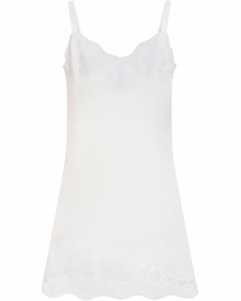 Dolce & Gabbana Camisole-Top mit Spitzenbesatz - Weiß Weiß