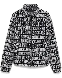 Versace Jeans Logomania Teddy-Jacke Schwarz