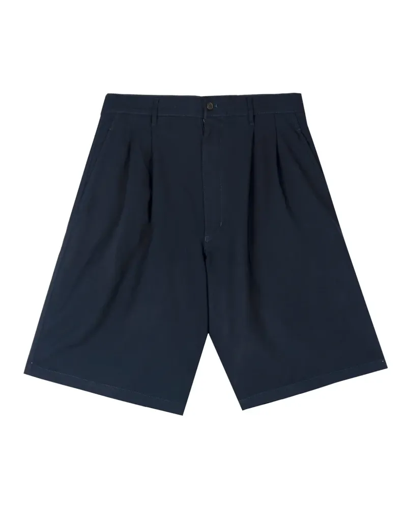 Comme des Garçons pleated-detail shorts - Blau Blau