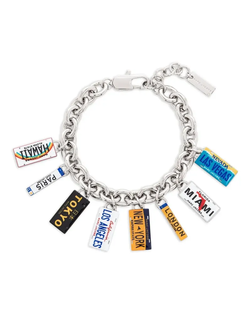 Marc Jacobs Armband mit State Plate-Anhänger - Silber Silber