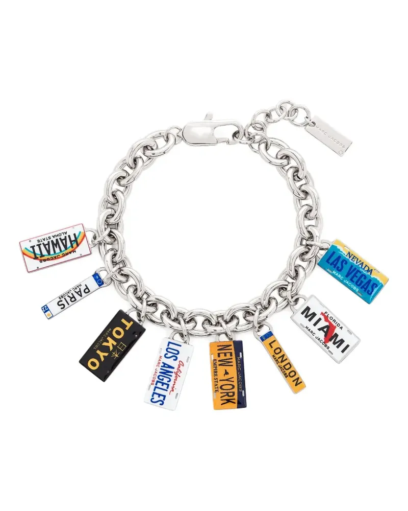 Marc Jacobs Armband mit State Plate-Anhänger - Silber Silber