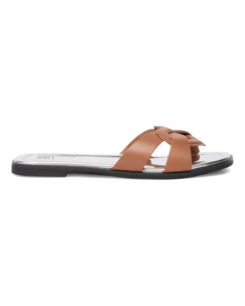Moschino Sandalen mit Schleifenriemen - Braun Braun