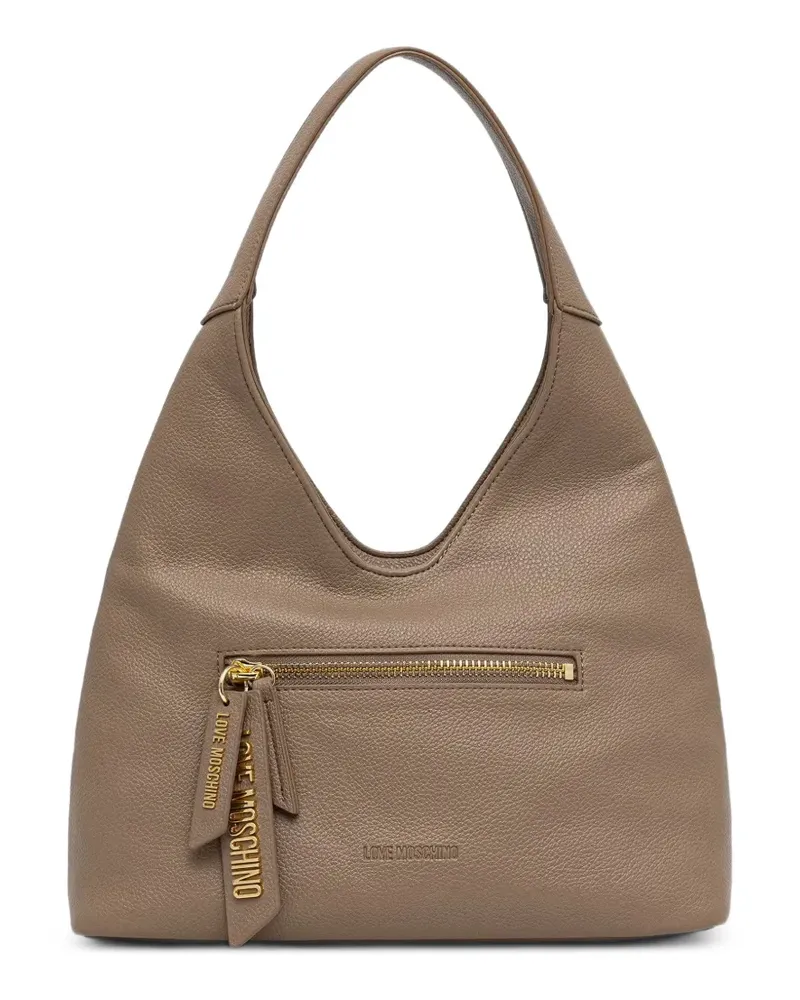 Moschino Tote Bag mit gekörntem Effekt - Nude Nude