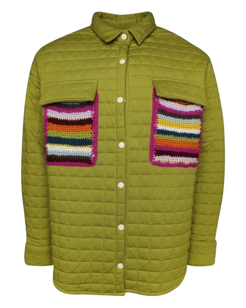 The Elder Statesman Gesteppte Hemdjacke - Grün Grün