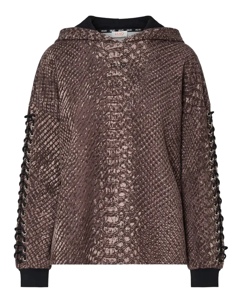 Liu Jo sweatshirt with animal print - Braun Braun