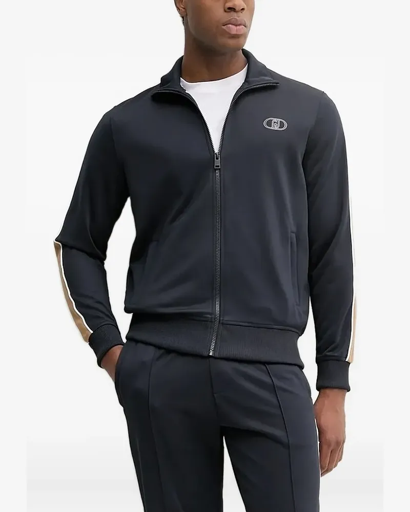 Liu Jo Sweatshirtjacke mit Streifendetail - Schwarz Schwarz