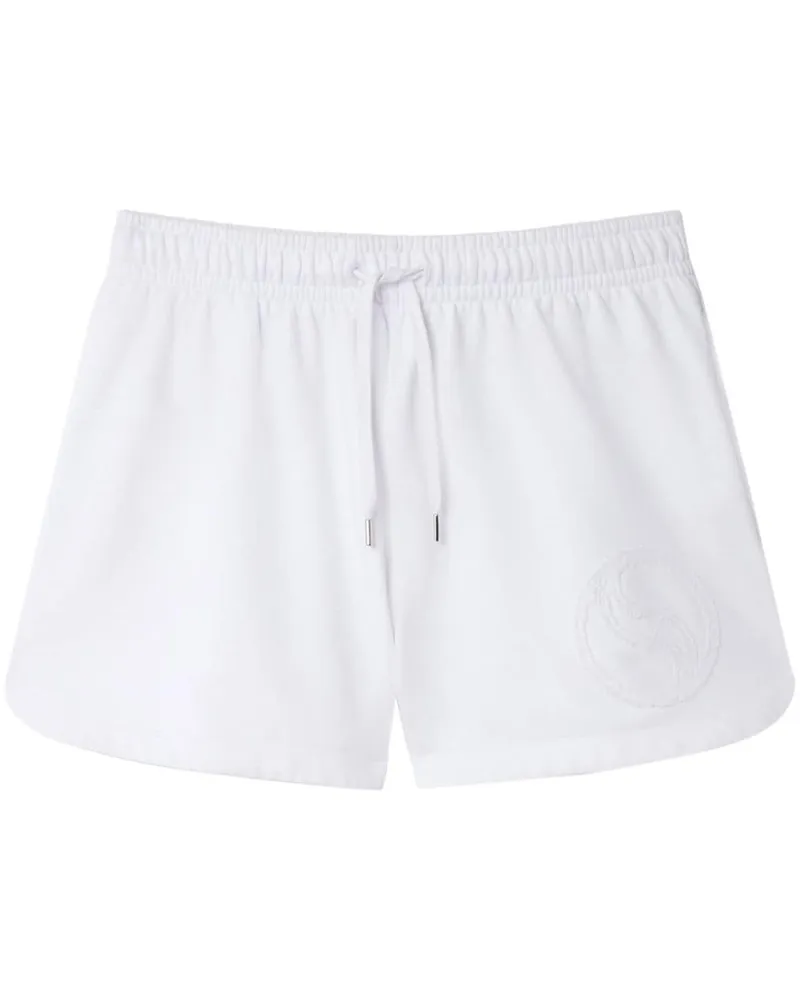 Stella McCartney S-Wave Jersey-Shorts mit Kordelzug - Weiß Weiß