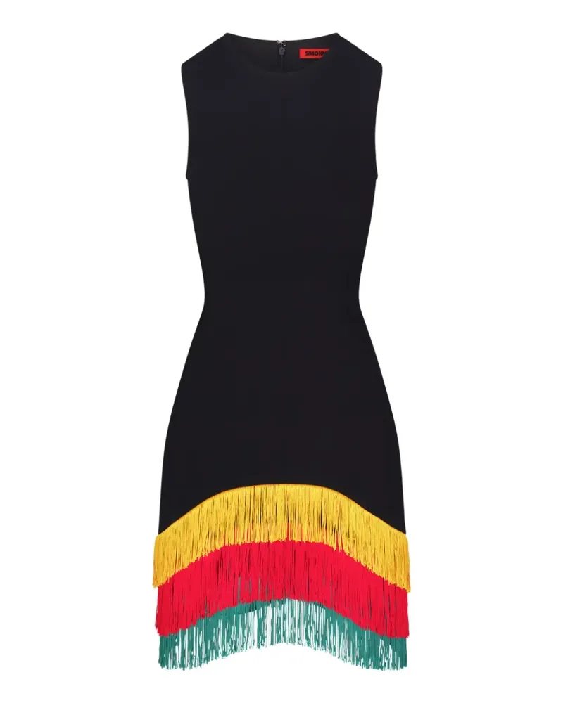 Simon Miller Bowie fringe-trimmed mini dress - Schwarz Schwarz