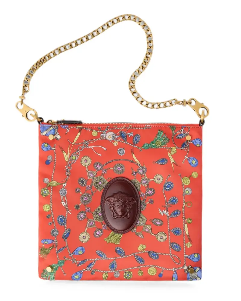 Versace Cabine printed duchesse shoulder bag - Rot Rot