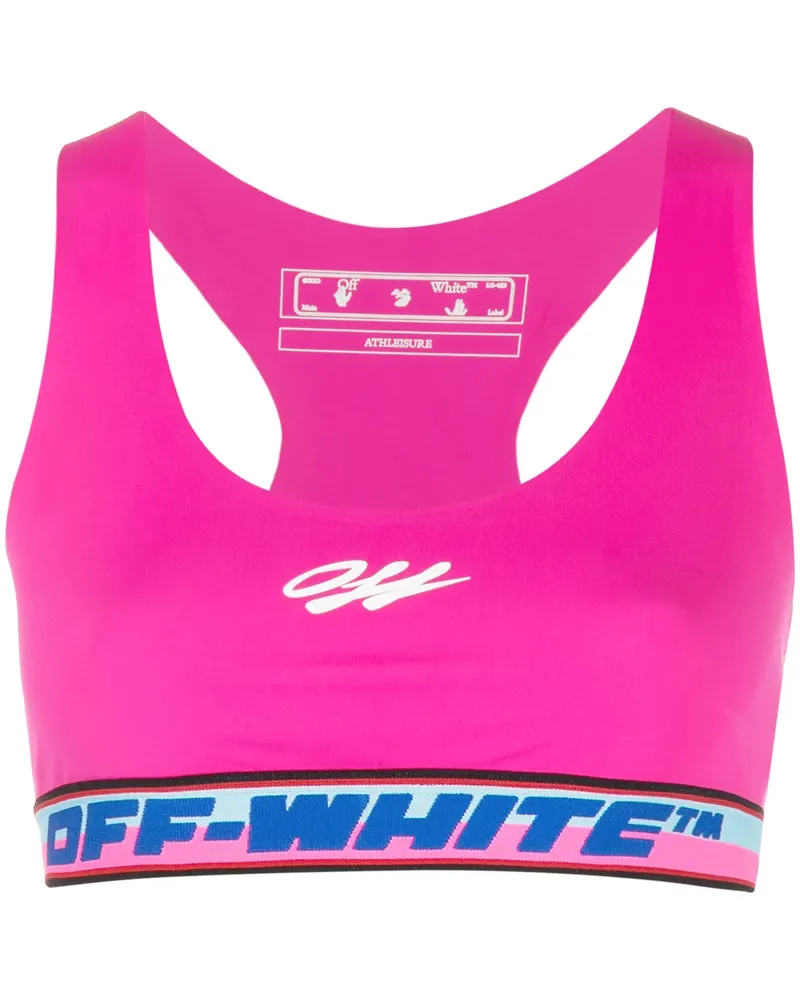 OFF-WHITE Sport-BH mit Logo - Rosa Rosa