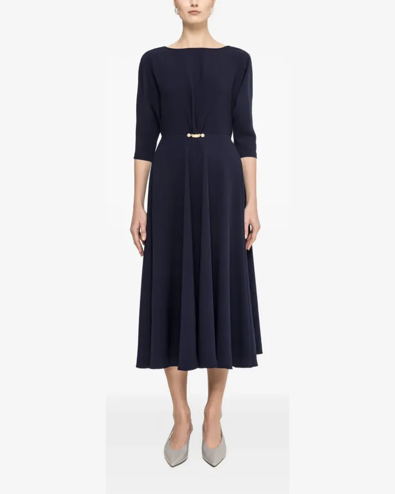 NISSA Midikleid mit Perlendetail - Blau Blau