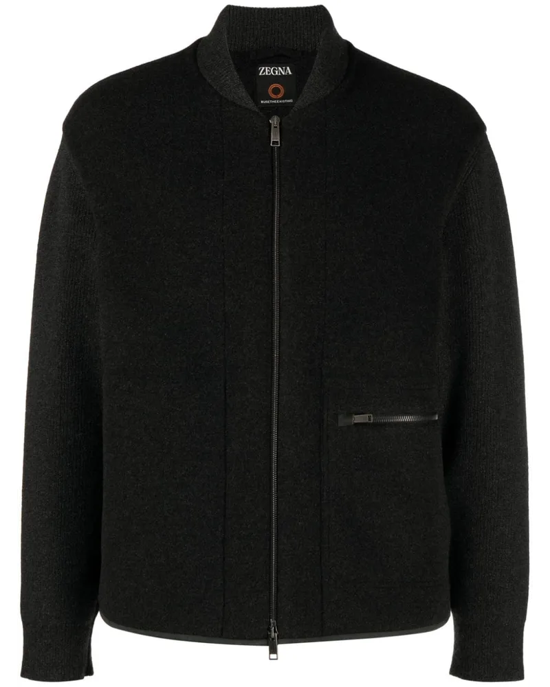 Ermenegildo Zegna Bomberjacke mit Reißverschluss - Grau Grau