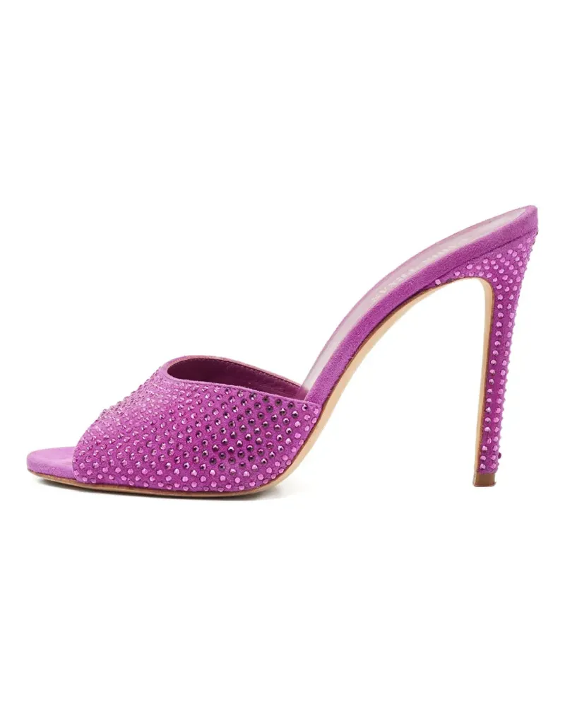 Paris Texas suede crystal heeled sandals - Violett Violett