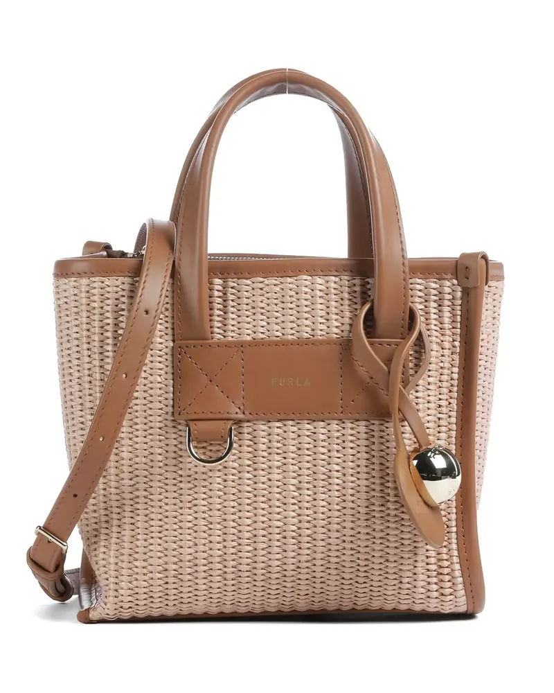 Furla mini Divide It tote bag - Nude Nude