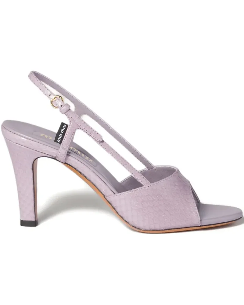 Miu Miu Slingback-Sandalen mit Absatz - Violett Violett
