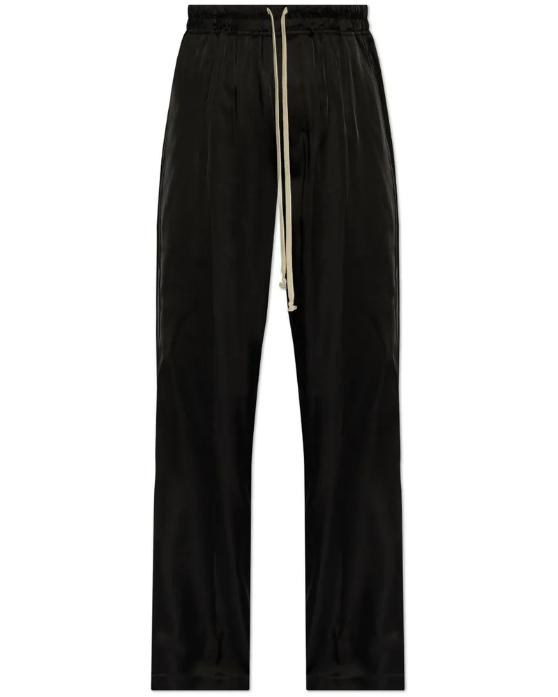 Rick Owens Hose mit Kordelzug - Schwarz Schwarz