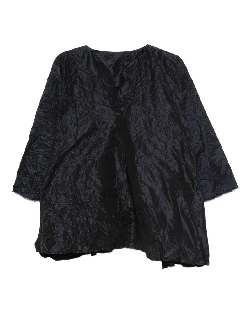 Daniela Gregis Seidenbluse mit V-Ausschnitt - Blau Blau