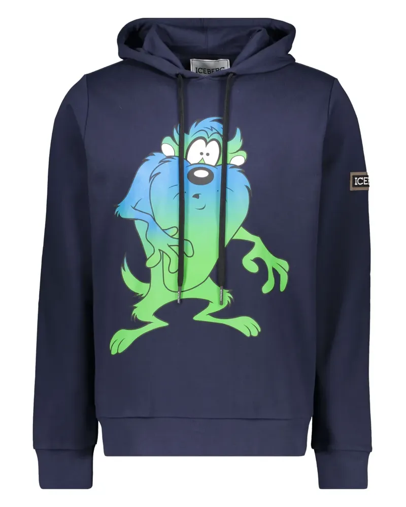 Iceberg Hoodie mit grafischem Print - Blau Blau