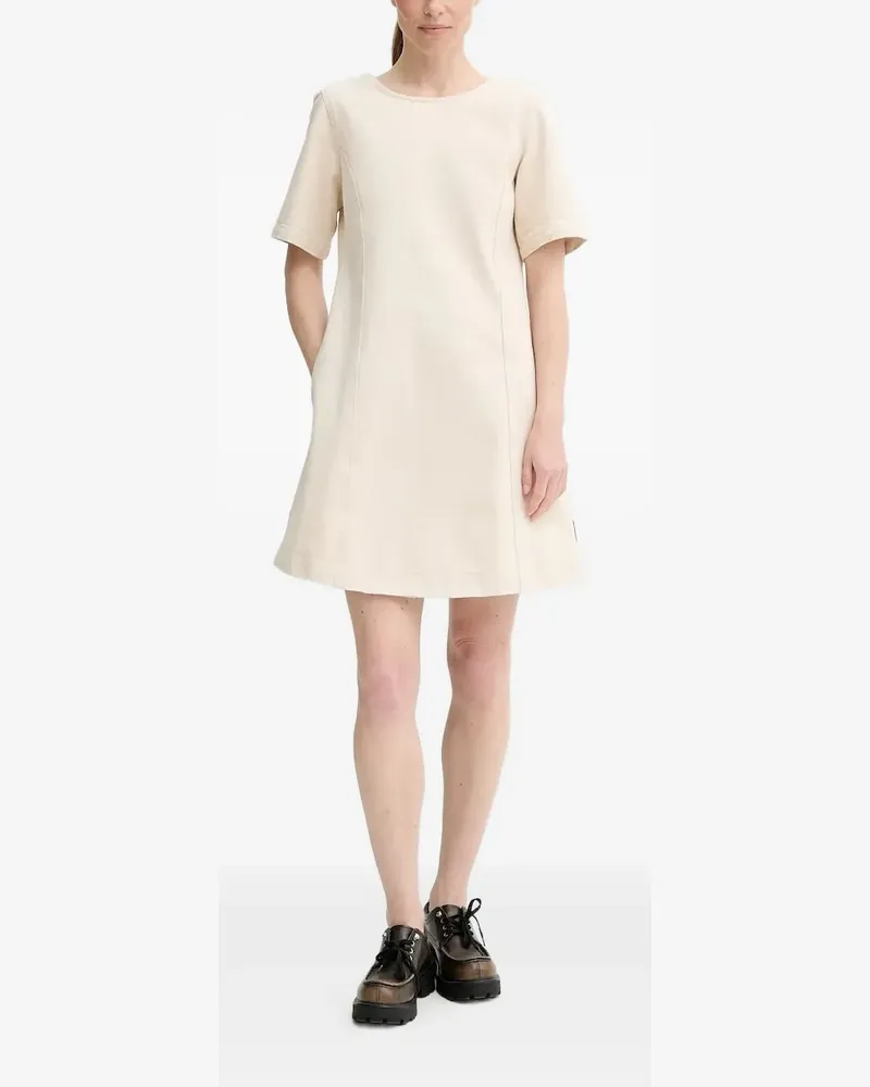 Marc O'Polo Midikleid mit Puffärmeln - Nude Nude
