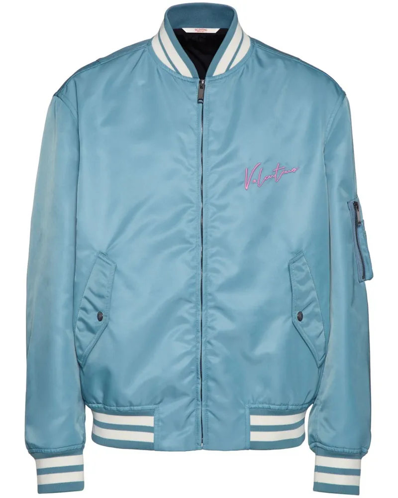 Valentino Garavani Bomberjacke mit VLogo Signature - Schwarz Schwarz