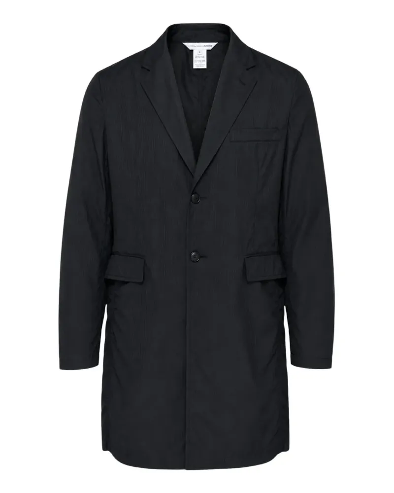 Comme des Garçons Mantel mit Nadelstreifen - Schwarz Schwarz