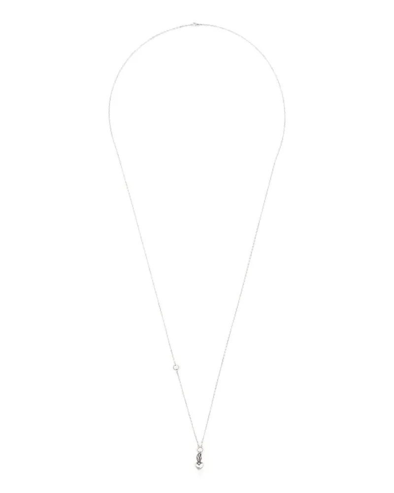 WERKSTATT:MÜNCHEN heart-pendant chain necklace - Silber Silber