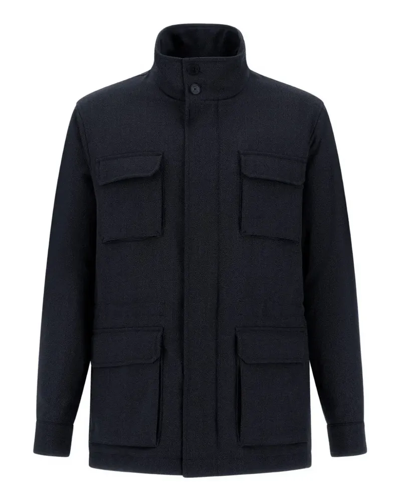 Herno Wattierte Jacke mit lockerem Schnitt - Blau Blau