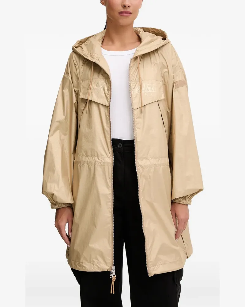 Napapijri hooded raincoat - Nude Nude