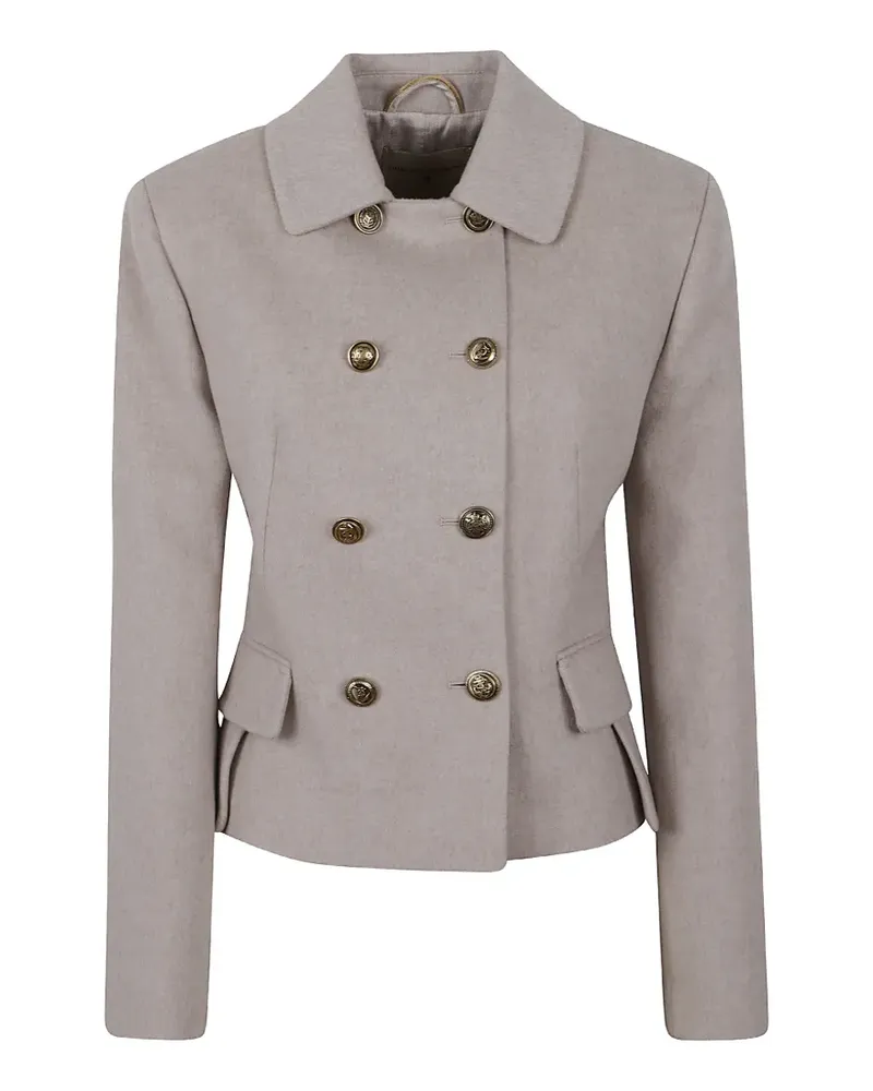 Ermanno Scervino Jacke mit Schößchen - Nude Nude
