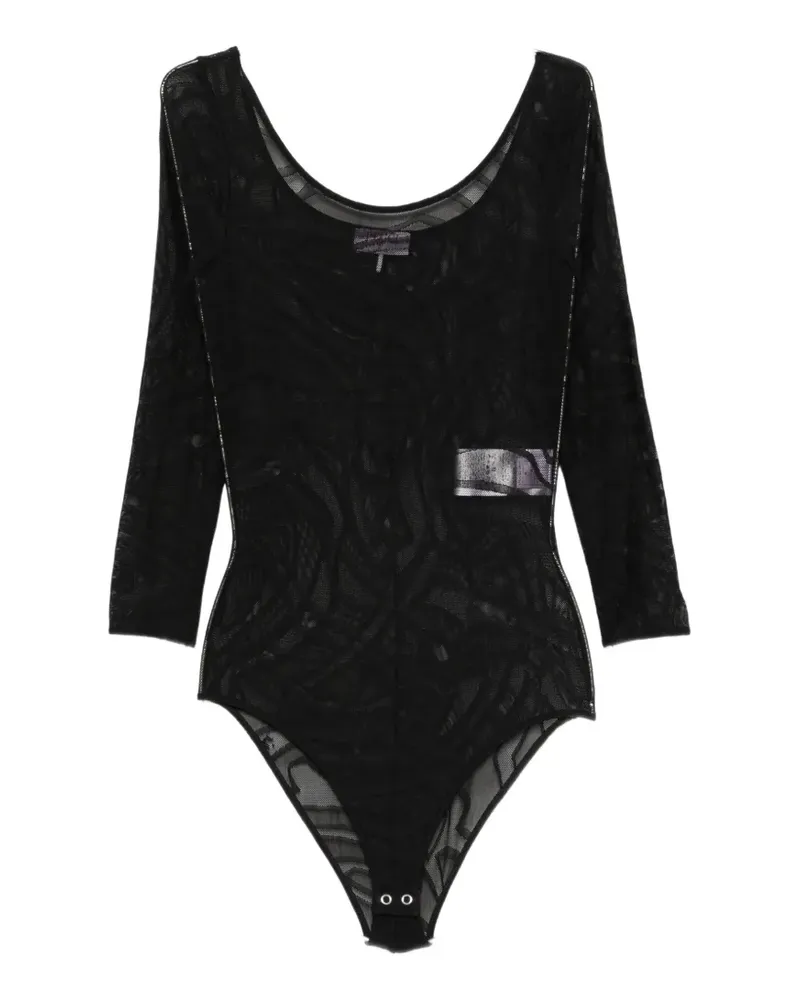 Emilio Pucci Oberteil mit langen Ärmeln - Schwarz Schwarz