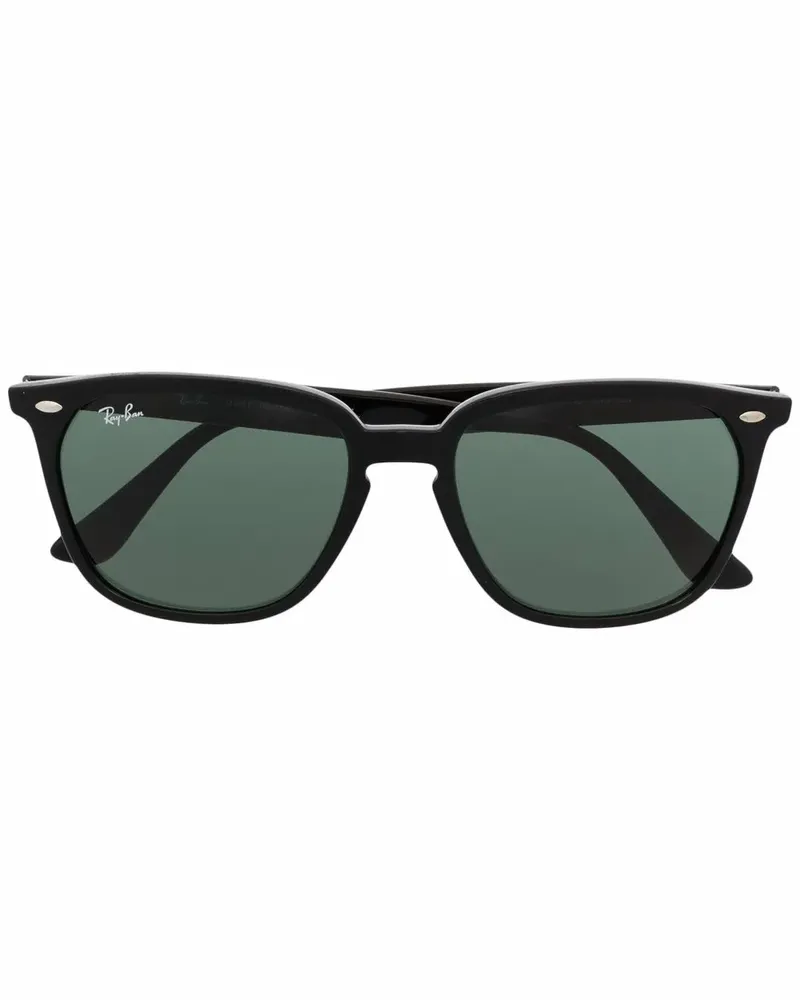 Ray Ban Eckige Sonnenbrille im Wayfarer-Design - Schwarz Schwarz