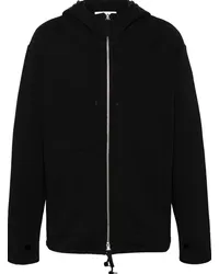 Helmut Lang Hoodie mit Logo-Stickerei Schwarz