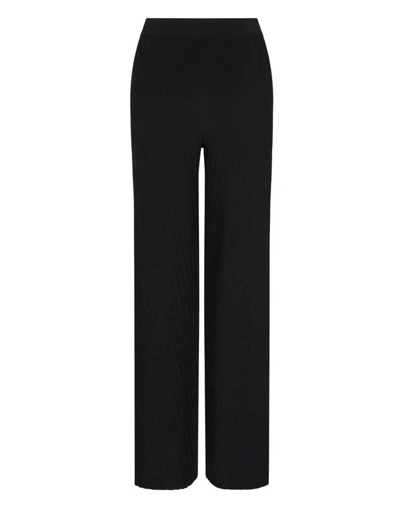 Emporio Armani Hose mit Falten - Schwarz Schwarz