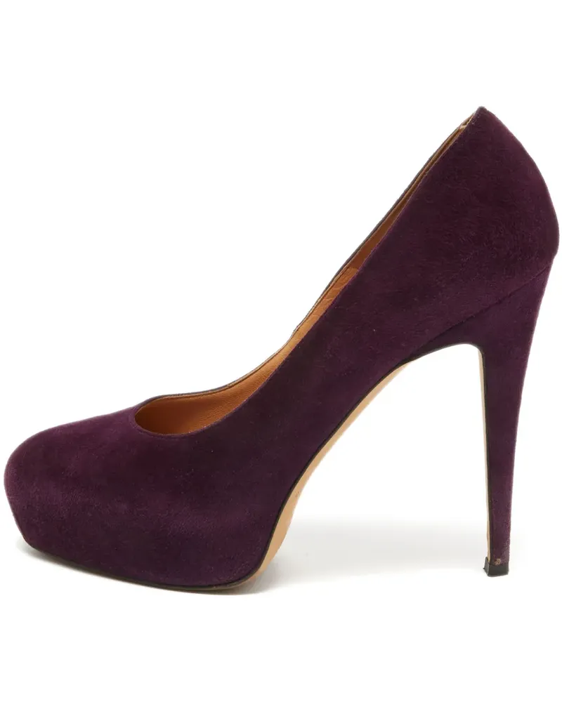 Brian Atwood Plateau-Pumps aus Wildleder 125mm - Violett Violett