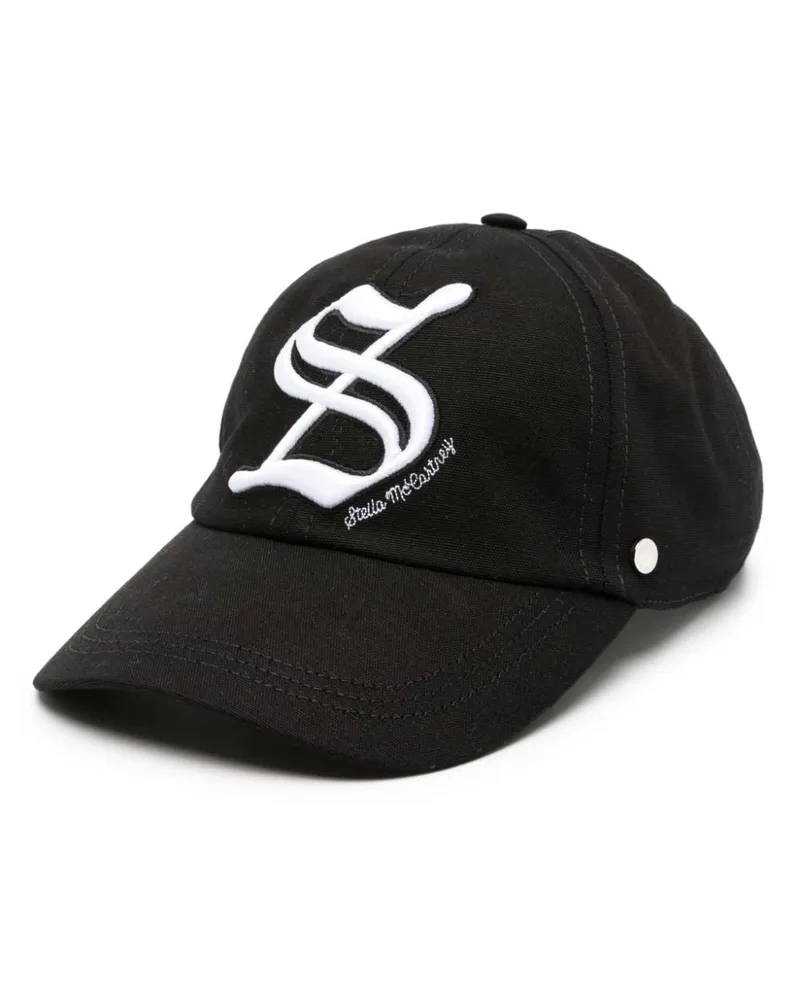 Stella McCartney Baseballkappe mit Logo-Stickerei Schwarz