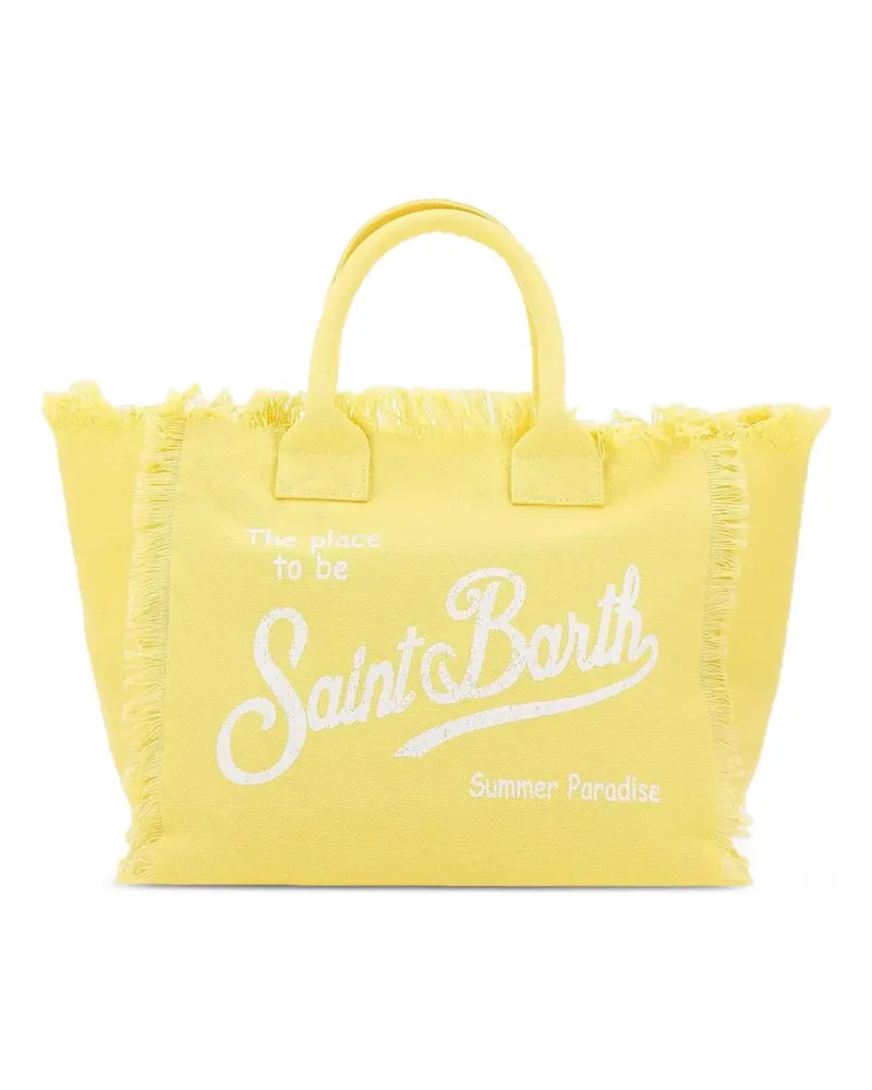 MC2 Saint Barth logo-print tote bag - Gelb Gelb