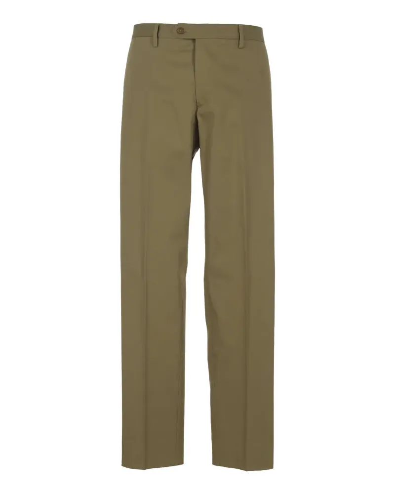 Briglia 1949 pressed-crease straight-leg trousers - Grün Grün