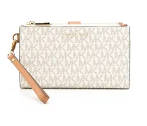 Jet Set Portemonnaie mit Monogramm - Nude