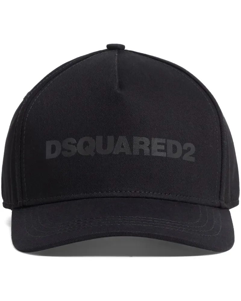 Dsquared2 Baseballkappe mit Logo-Patch - Schwarz Schwarz