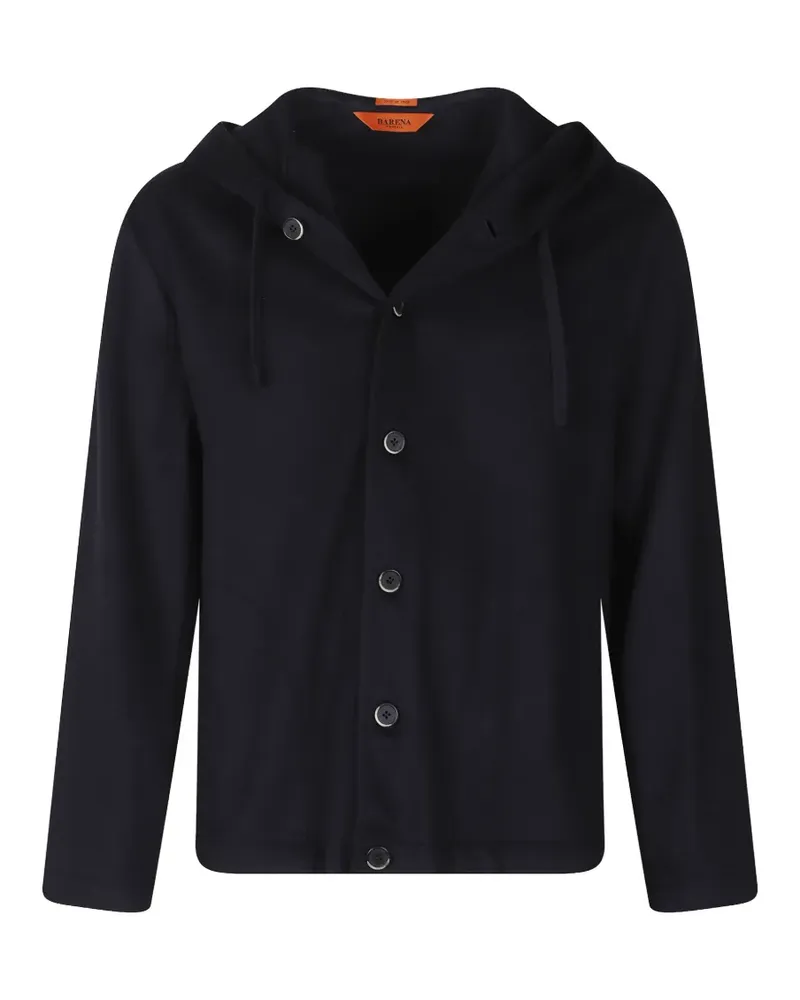 BARENA Hoodie mit Knöpfen - Blau Blau