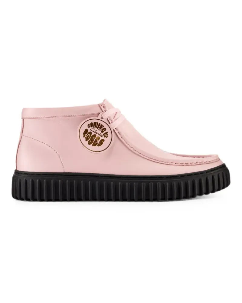 Clarks x Martine Rose Torhill Hi leather boots - Rosa Rosa