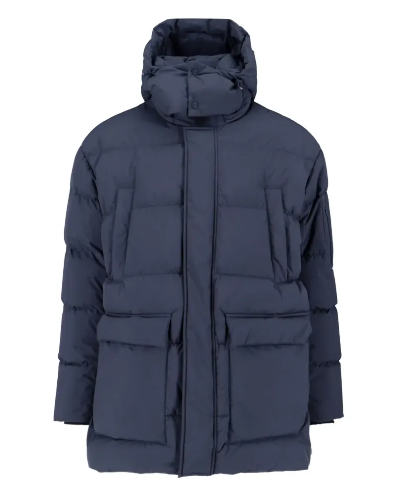 Herno hooded pocket coat - Blau Blau