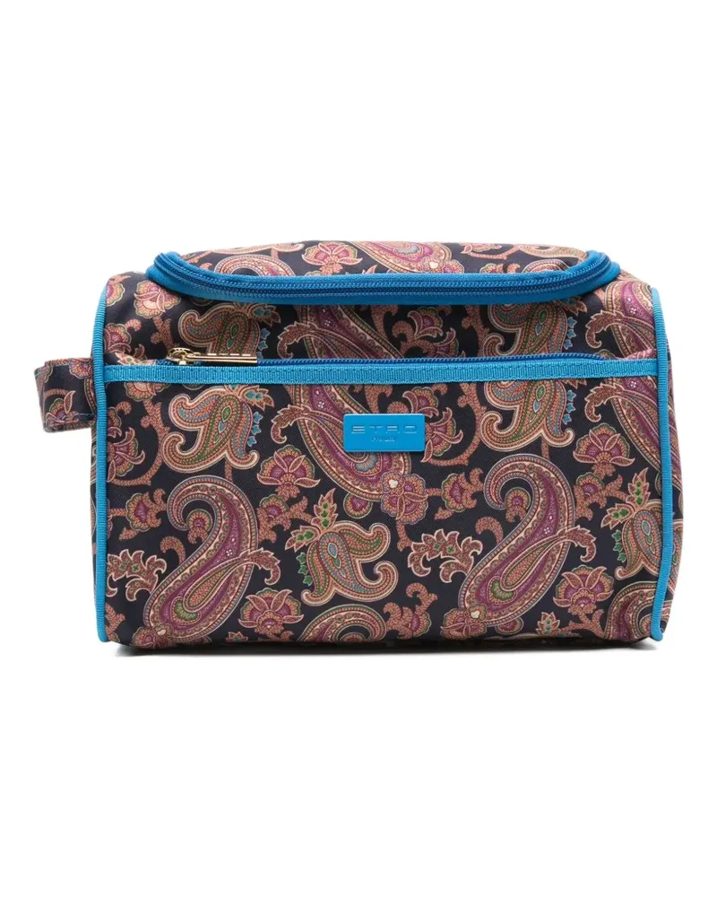 Etro Kosmetikkoffer mit Paisley-Print - 52 BLACK 52