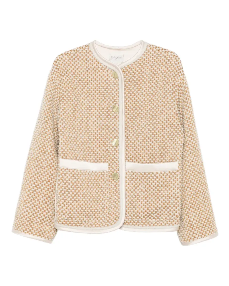 forte_forte Jacke mit eingefassten Taschen - Nude Nude