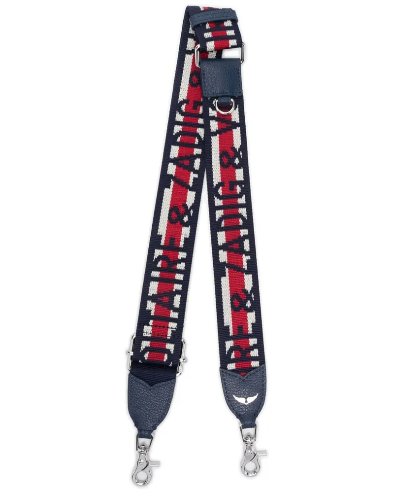 Zadig & Voltaire Schulterriemen mit Logo - Blau Blau