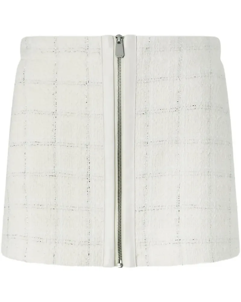 Pinko Minirock aus Tweed - Weiß Weiß